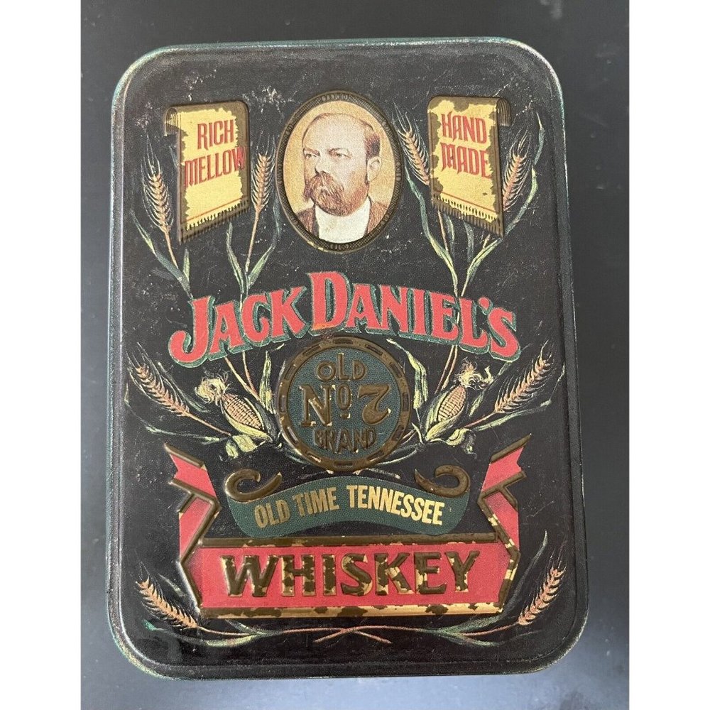 JACK DANIELS Vintage Whiskey Tin Hudson Scott